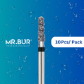 Mr. Bur Crown Cutter Hybrid Twister Super Coarse Diamond Bur FG ensures fast, precise crown removal with superior cutting efficiency and durability for optimal dental procedures.