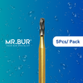 Mr. Bur Transmetal Carbide Bur FG Crown Cutter ensures fast, precise crown and bridge removal with high cutting efficiency and durability for optimal dental procedures. 