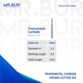 Best stainless steel crown cutter bur that provides the features of rapid cutting speed with optimal heat dissipation that able to cut all kinds of composite materials including zirconia