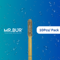 The #1 Best Gold Cylinder Round End Diamond Bur FG. Mr Bur offers the best online dental burs and is a Better Choice than Meisinger, Mani, Shofu, Eagle Dental, Trihawk, Suitable for Dental Cases.