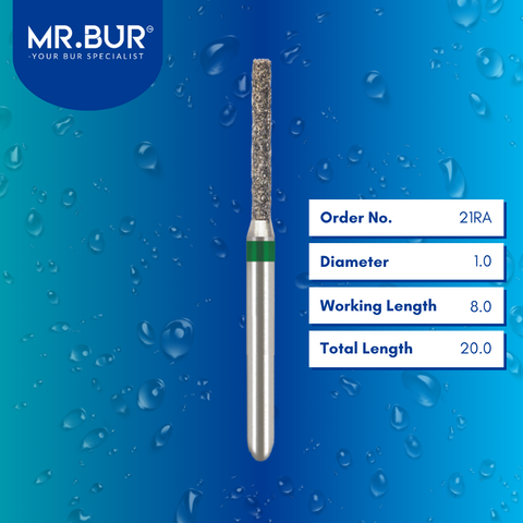 Cylinder Rounded Edge Coarse Diamond Bur FG