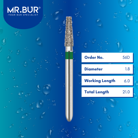 Taper Flat End Coarse Diamond Bur FG 5pcs/pack