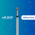 Enhance dental care with Mr. Bur 30 pcs OS Diamond Cooling Surgical Bur for cavity preparation, endo access, filling, decay removal, and sectioning or separating wisdom teeth.