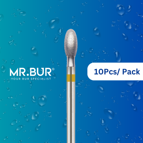 The #1 Best Super Fine Finishing Egg Diamond Bur FG. Mr. Bur offers the best online dental burs and is a Better Choice than Meisinger, Mani, Shofu, Eagle Dental, Trihawk, Suitable for Dental Cases.