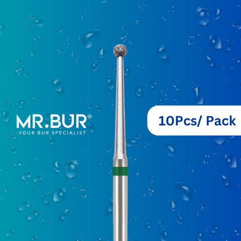 Mr. Bur Endodontic Access Round Ball Long Neck Coarse Diamond Bur FG provides precise access and smooth cavity preparation for endodontic treatments, ensuring optimal control and efficiency.