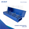 Mr Bur Cosmetic Restorative Kit use for veneer, inlay, onlay and crown preparation. 
