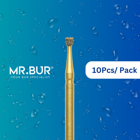 The #1 Best Gold Inverted Cone Diamond Bur FG. Mr Bur offers the best online dental burs and is a Better Choice than Meisinger, Mani, Shofu, Eagle Dental, Trihawk, Suitable for Dental Cases.