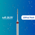 This is the Fine Grit Pre-Polishing Long Neck Flame FG Diamond Bur sold by Mr. Bur the best international supplier of dental bur.