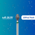 This is the Occlusal Surface Reduction Mini Double Cone Coarse FG Short Diamond Bur sold by Mr Bur the best international dental diamond bur supplier.