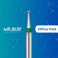 The #1 Best Mini Round Ball Coarse Diamond Bur FG Short. Mr Bur offers the best online dental burs and is a Better Choice than Meisinger, Mani, Shofu, Eagle Dental, Trihawk, Suitable for Dental Cases.