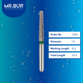 Mr. Bur Mini Taper Flat End Coarse Diamond Bur FG 230A, 1.8mm, ensures precise tooth preparation, efficient crown reduction, and superior cutting control in tight spaces.