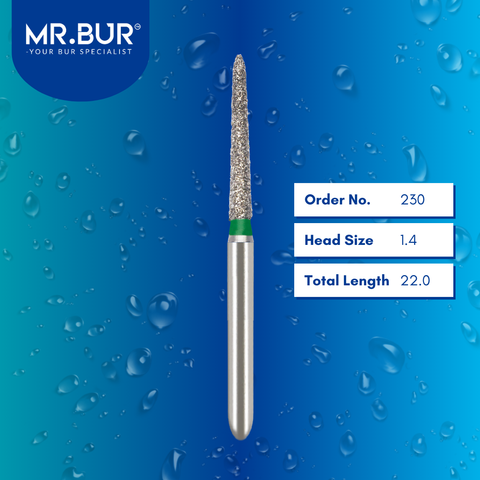 Mini Taper Torpedo Coarse Diamond Bur FG