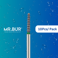 This is the Mini Bulk Reduction Twister Coarse FG Short Diamond Bur sold by Mr Bur the best international dental bur supplier.