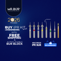 MR.BUR One Slice IPR Kit & Debonding Bur was designed for smooth enamel reduction and safe adhesive removal. 