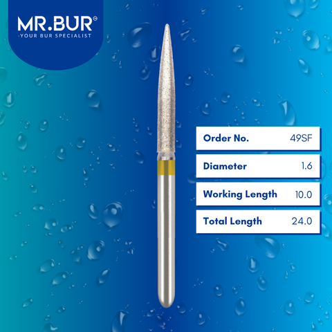 Super Fine Finishing Flame Diamond Bur FG 30pcs/pack