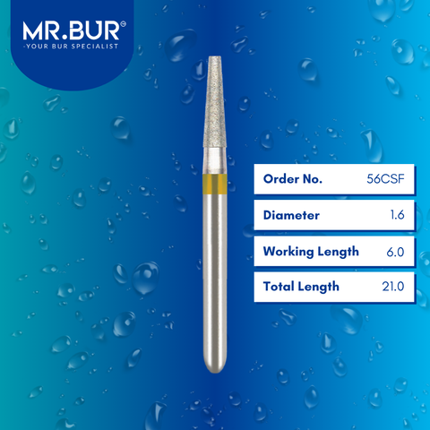 Super Fine Finishing Taper Flat End Diamond Bur FG 30pcs/pack