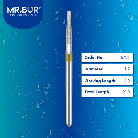 Super Fine Finishing Taper Flat End Diamond Bur FG 30pcs/pack