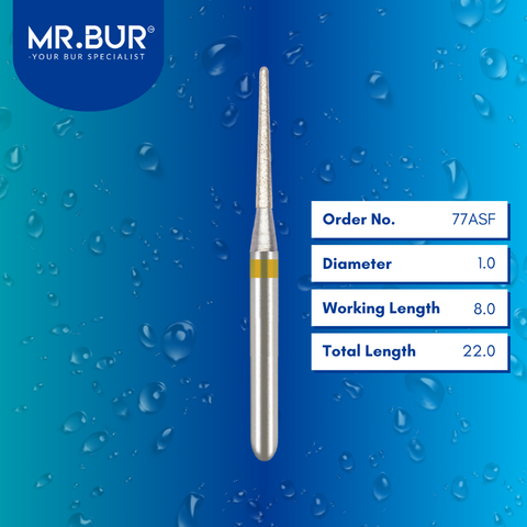 Diamond Bur FG Extra Fine 852 Finishing Taper Round End 5pcs/pack