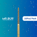 The #1 Best Gold Taper Round End Diamond Bur Short FG. Mr. Bur offers the best online dental burs and is a Better Choice than Meisinger, Mani, Shofu, Eagle Dental, Trihawk, Suitable for Dental Cases.