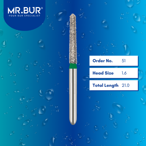 Taper Torpedo Coarse Diamond Bur FG