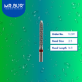 Mr. Bur Tungsten Carbide Fine Cross Cut Laboratory Bur TC39F, 2.3mm, ensures precise trimming, fine detailing, and efficient material shaping for dental prosthetics.